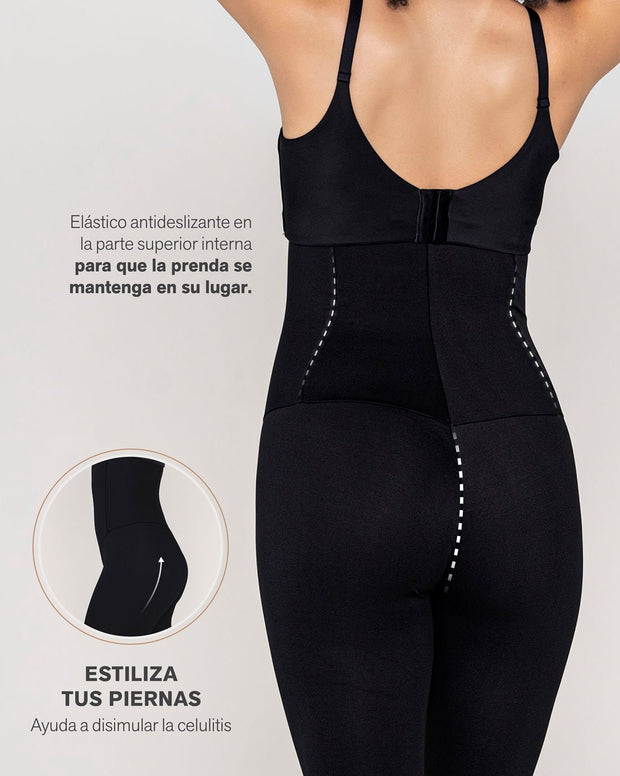 Legging de tiro alto de control en abdomen y piernas