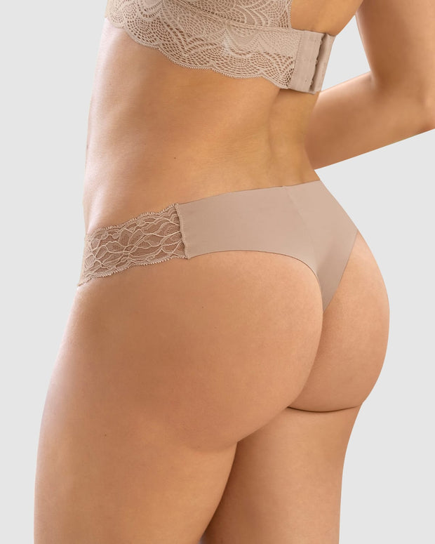 Brasilera invisible con toques de encaje en cintura