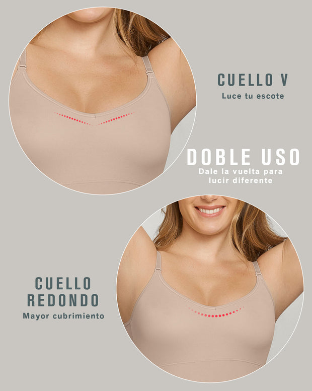 Camiseta de control de abdomen y espalda - una figura moldeada al instante