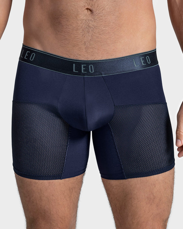 Bóxer medio de secado rápido con mallas transpirables en microfibra