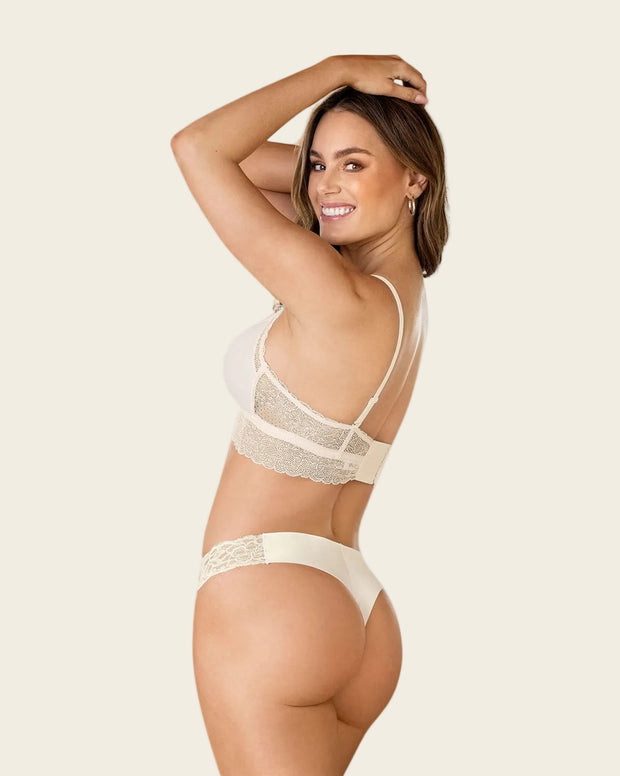 Bralette en encaje sexy y natural