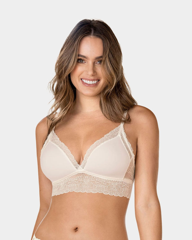 Bralette en encaje sexy y natural