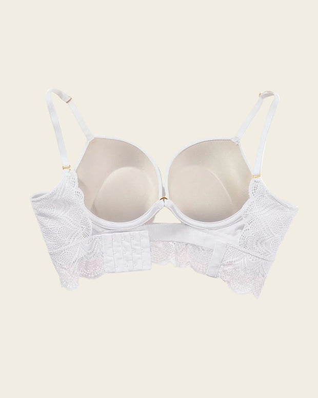 Brasier doble realce con escote profundo en espalda sexy back