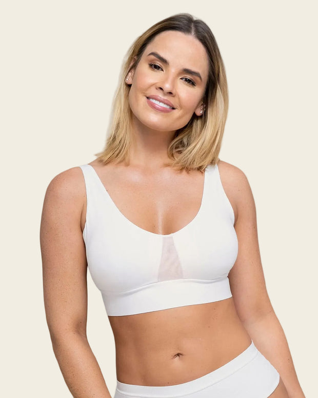 Brasier tipo top de copas extraíbles totalmente cómodo y liviano flexi brastop