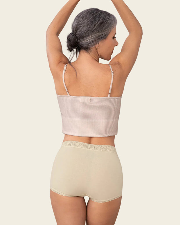 Paquete x 3 panties clásicos con toques de encaje