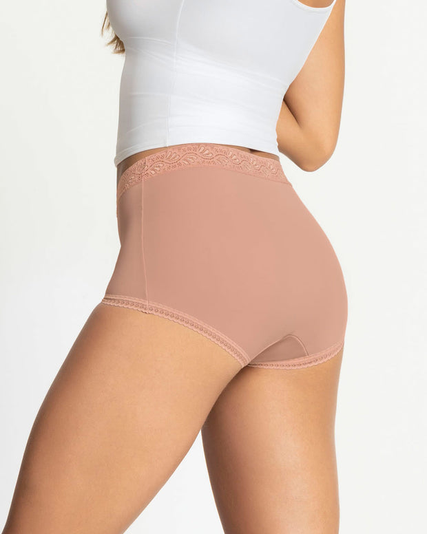 Paquete x 3 panties clásicos con toques de encaje