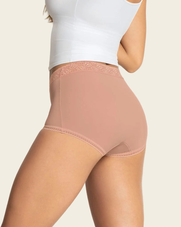 Paquete x 3 panties clásicos con toques de encaje