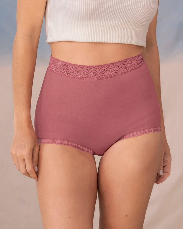 Paquete x 3 panties clásicos con toques de encaje