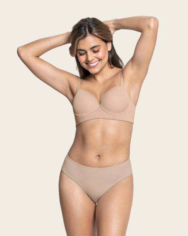 Paquete x 3 panties tipo bikini con buen cubrimiento