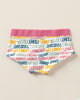 Paquete x 5 panties tipo hipster en algodón suave para niña#color_s21-rosado-viernes-rayas-estampado-funday