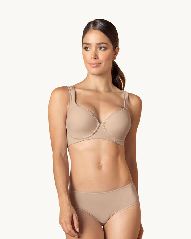 Brasier triangular de buen cubrimiento con cargaderas acolchadas