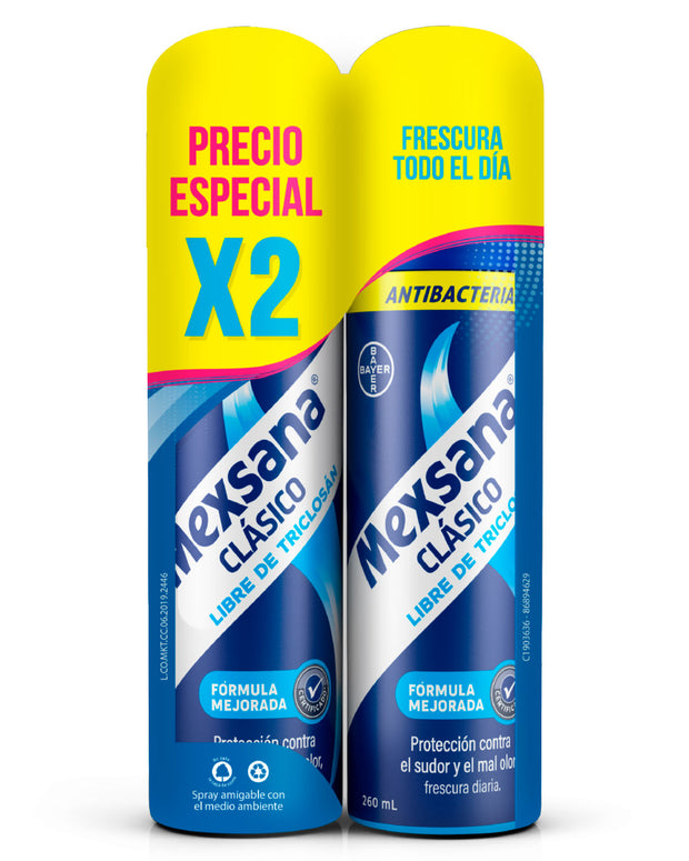 Mexsana spray clásico cuidado de pies und x 2