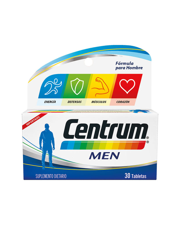 Centrum Men MULTIVITAMÍNICO Fórmula para hombre X 30Tabs