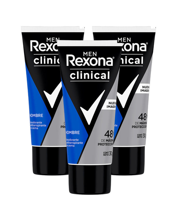 Pack x3 Desodorante Tubo Clinical Rexona