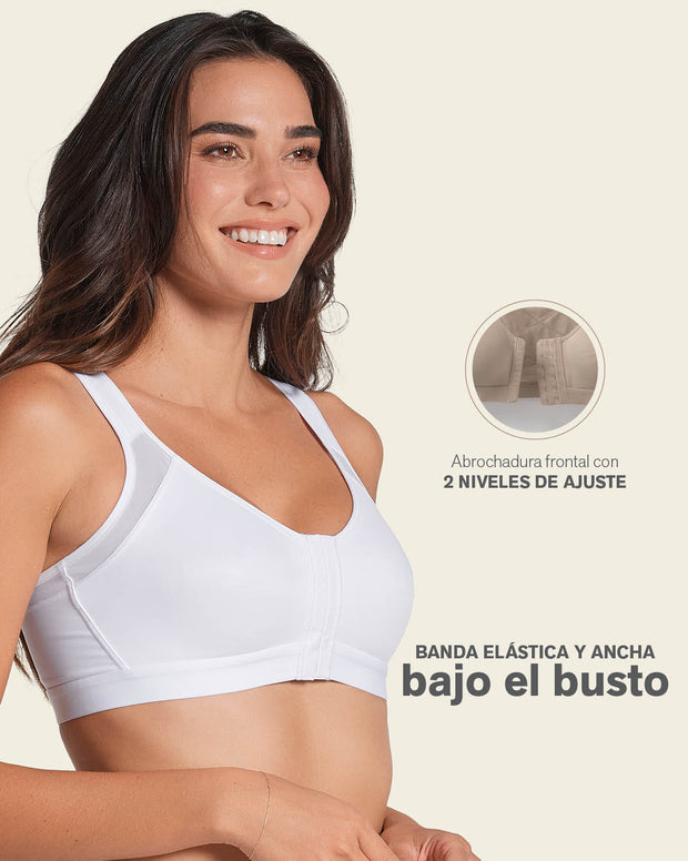 Brasier facilitador de postura con control de volumen del busto multi/functional