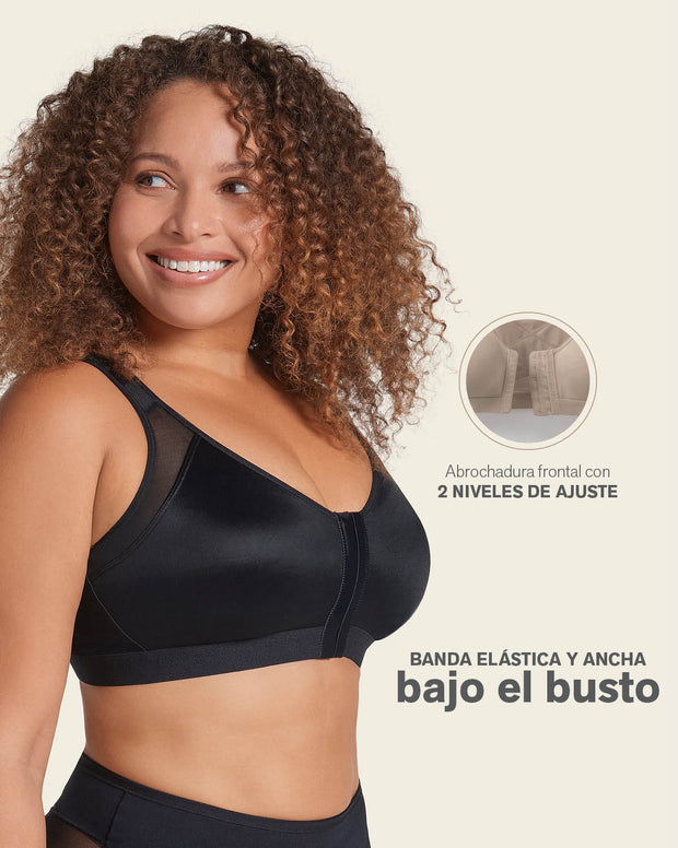 Brasier facilitador de postura con control de volumen del busto multi/functional