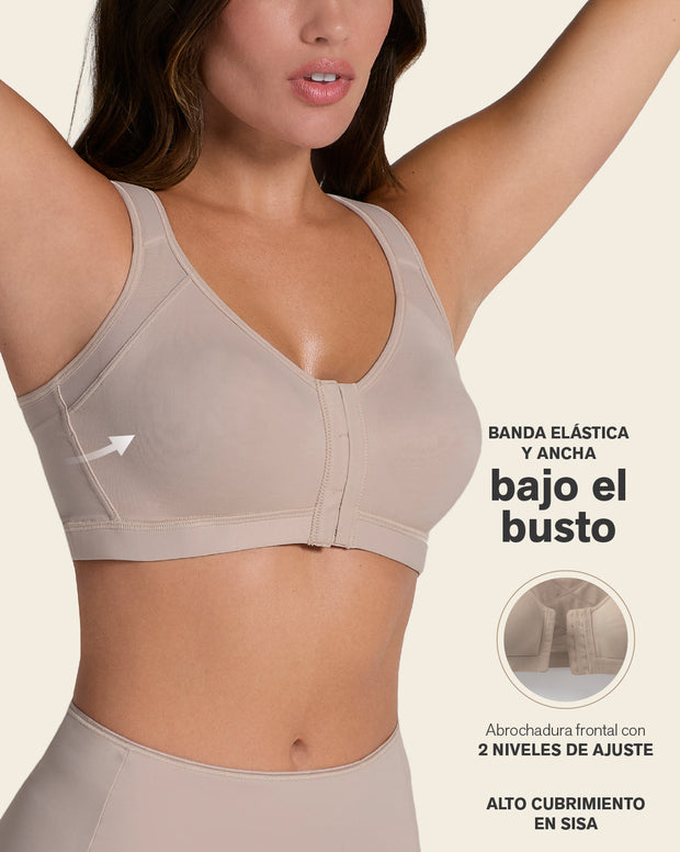 Brasier facilitador de postura con control de volumen del busto Multi/Functional