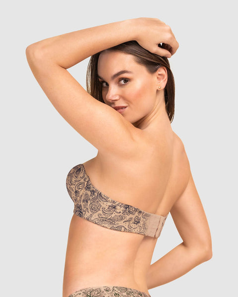 Brasier strapless con control fuerte de espalda Perfect Strapless#color_214-estampado