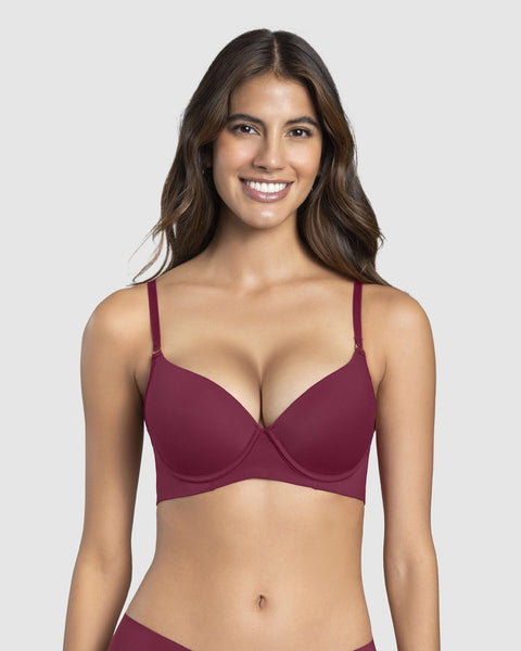 Brasier invisible de realce alto Memory Bra#color_a97-vinotinto