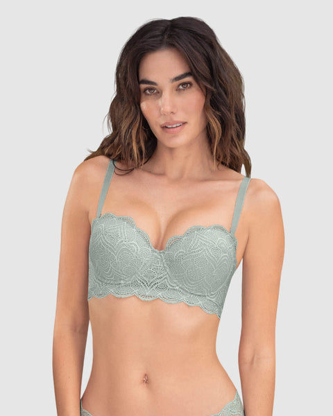 Brasier balconet de realce alto con máximo cubrimiento de espalda Special Fit#color_737-menta
