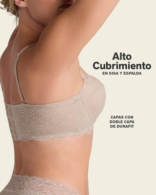 Brasier balconet de realce alto en encaje con máximo cubrimiento de espalda special fit#color_802-cafe-claro