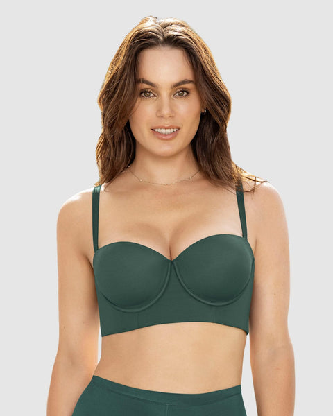 Strapless bustier 360° de perfección#color_661-verde-pino