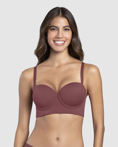 Strapless bustier 360° de perfección#color_c09-vino-medio