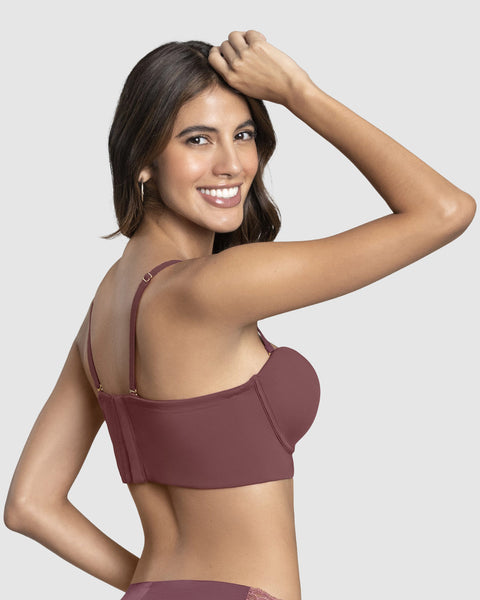 Strapless bustier 360° de perfección#color_c09-vino-medio
