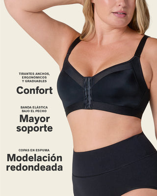 Brasier facilitador de postura con copas en espuma multi/benefit#color_700-negro