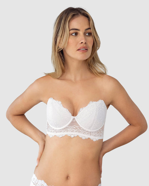 Brasier tipo bustier de realce suave#color_000-blanco