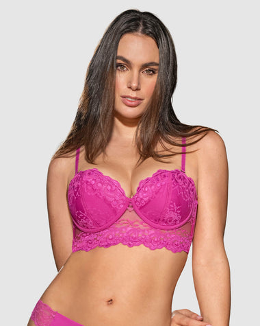 Brasier tipo Bustier de Realce Suave#color_338-fucsia-medio