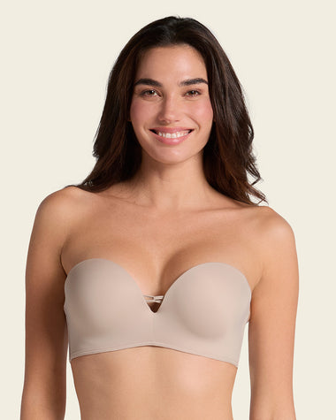 Brasier wow de triple realce ideal como strapless#color_802-cafe-claro