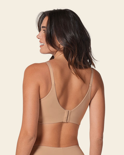 Brasier de realce suave y cubrimiento alto en sisa y espalda Cover Bra#color_801-cafe-medio