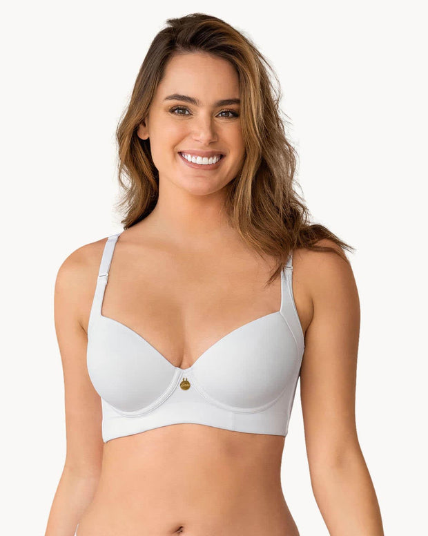 Paquete x2 brasieres de realce suave y cubrimiento alto en sisa y espalda cover bra