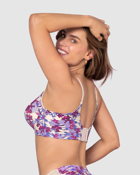 Brasier de realce suave y cubrimiento alto en sisa y espalda Cover Bra#color_a46-estampado-manchas-morados