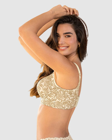 Brasier de realce suave y cubrimiento alto en sisa y espalda Cover Bra#color_a70-estampado-dorado