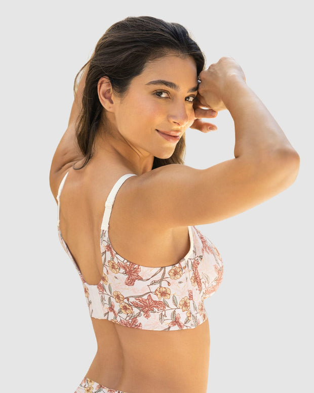 Brasier de realce suave y cubrimiento alto en sisa y espalda Cover Bra