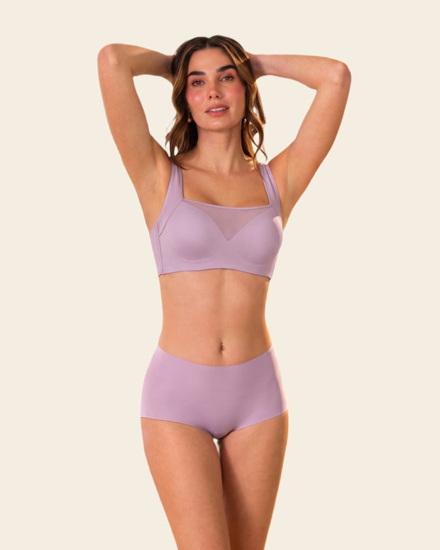 Brasier tipo top con buen cubrimiento de sisa y espalda