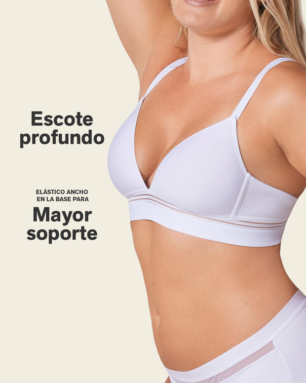 Brasier ultracómodo sin arcos ni estructuras internas