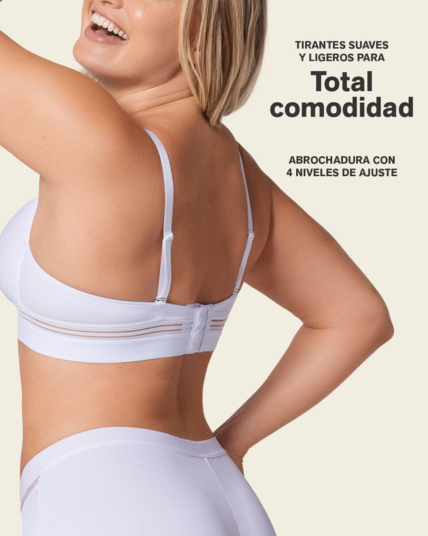 Brasier ultracómodo sin arcos ni estructuras internas