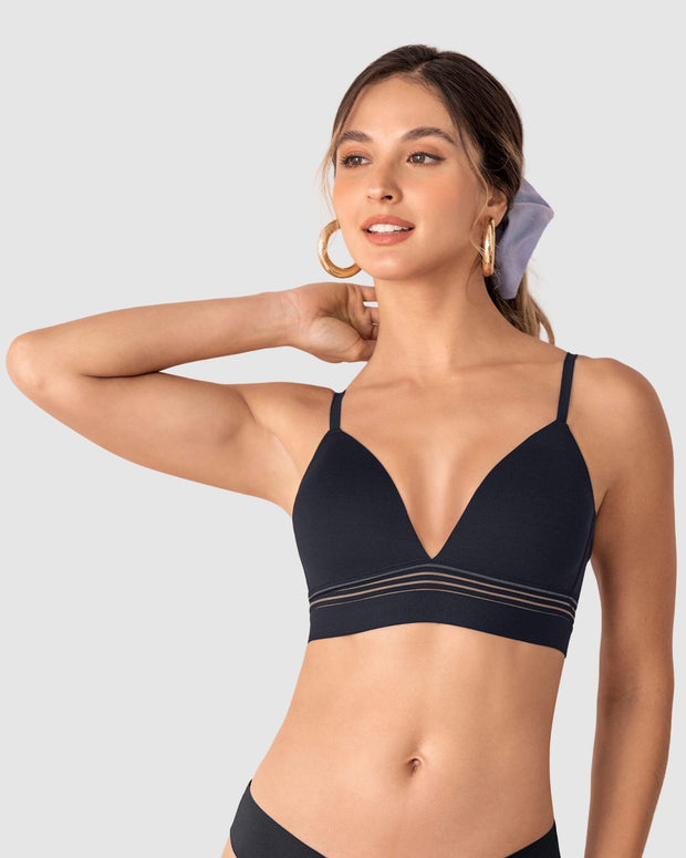 Brasier ultracómodo sin arcos ni estructuras internas