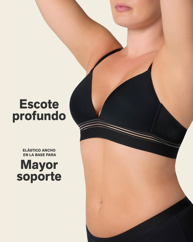 Brasier ultracómodo sin arcos ni estructuras internas