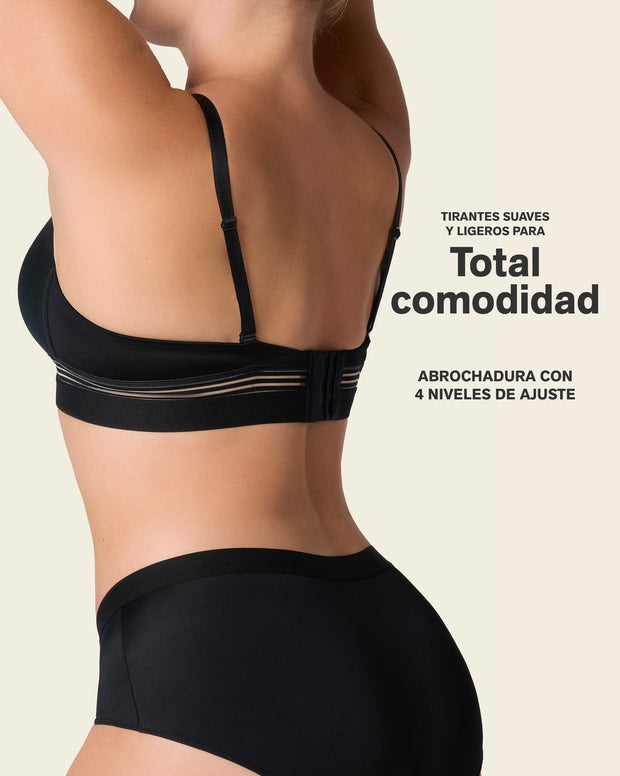 Brasier ultracómodo sin arcos ni estructuras internas