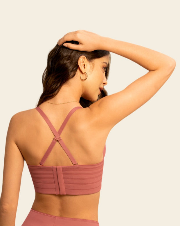 Brasier tipo bustier de soporte alto