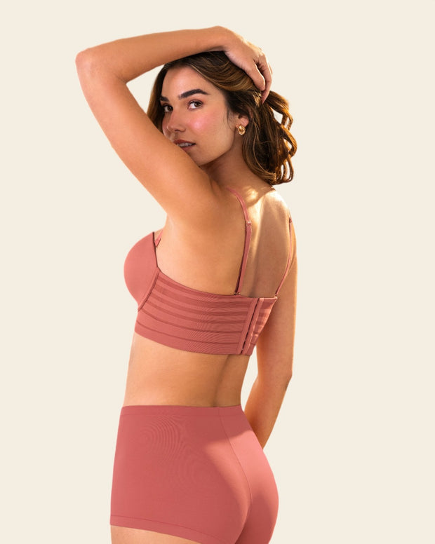 Brasier tipo bustier de soporte alto