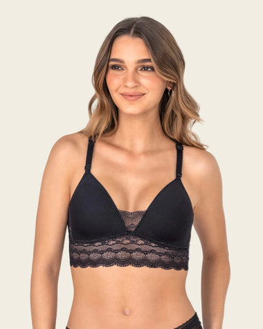 Brasier ultracómodo con delicados toques de encaje#color_700-negro