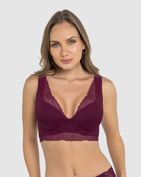 Brasier de gran cubrimiento Deep Coverage Bra#color_430-vino