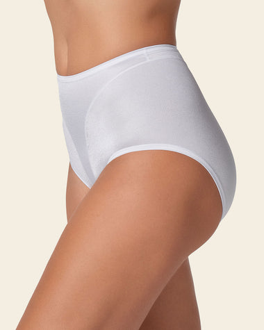 Panty clásico tiro alto de control de abdomen#color_000-blanco