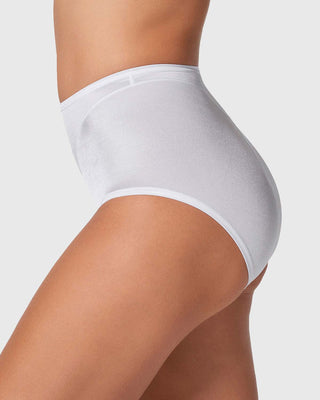 Panty clásico tiro alto de control de abdomen#color_000-blanco