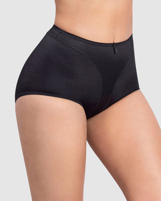 Panty clásico tiro alto de control de abdomen#color_700-negro